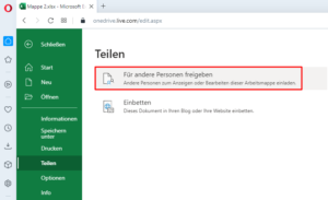 Zum Vergrößern bitte auf das Bild klicken Datei für andere Personen freigeben