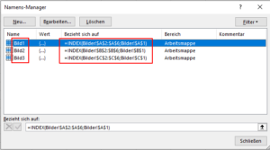 Zum Vergrößern bitte auf das Bild klicken Pro Bild ein eigener Name
