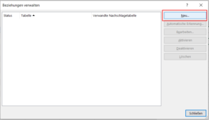 Beziehungen verwalten