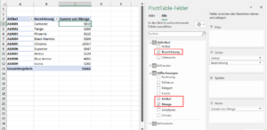 PivotTable aus zwei Quelltabellen