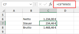 Zum Vergrößern bitte Bild anklicken Name wird in Formel verwendet