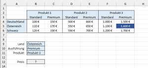 Zum Vergrößern bitte auf das Bild klicken Aufgabe mit drei Variablen