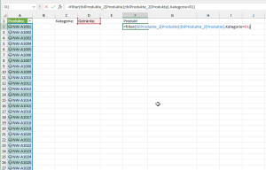 Zum Vergrößern bitte auf das Bild klicken Die FILTER-Funktion im Einsatz