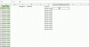 Zum Vergrößern bitte auf das Bild klicken Dynamische Ausgabe der Artikelnamen