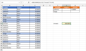 Zum Vergrößern bitte auf das Bild klicken Mehrere Kriterien über ein logisches ODER kombiniert