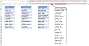 Zum Vergrößern bitte auf das Bild klicken Zusammenfassen, Bereinigen und Sortieren in einem Rutsch