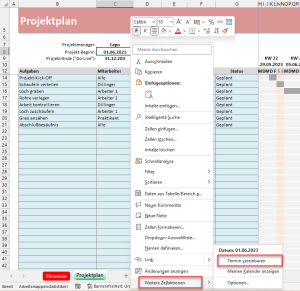 Zum Vergrößern bitte Bild anklicken Outlook-Termin aus Datumszelle heraus erstellen