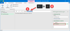 Aus Bearbeitungsleiste kopieren