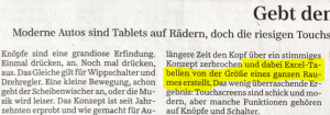 Zum Vergrößern bitte auf das Bild klicken Der auslösende Zeitungsartikel