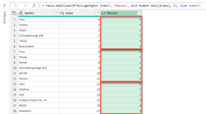 Zum Vergrößern bitte auf das Bild klicken Die neue Modulo-Spalte