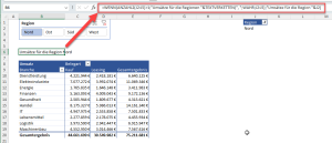 Zum Vergrößern bitte auf das Bild klicken Unterscheidung: Eine oder mehrere Regionen
