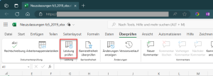 Excel für das Web: Leistung prüfen