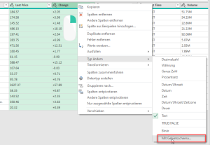 Zum Vergrößern bitte auf das Bild klicken Datentyp mit Gebietsschema ändern