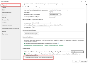 Zum Vergrößern bitte Bild anklicken Den Startbildschirm deaktivieren