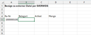 Zum Vergrößern bitte auf das Bild klicken Die Datei für das erste Szenario