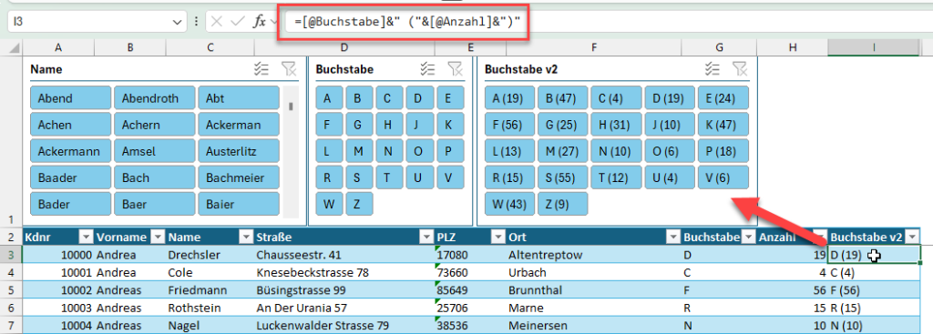 Spalte Kategorie 6 Buchstaben