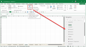 Zum Vergrößern bitte Bild anklicken Der Navigationsbereich (nur in Microsoft 365)