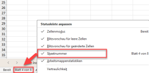 Zum Vergrößern bitte Bild anklicken Statusleiste anpassen für einen schnellere Zugriff zum Navigationsbereich