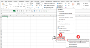 Zum Vergrößern bitte Bild anklicken Zelle sperren zum Schnellzugriff hinzufügen