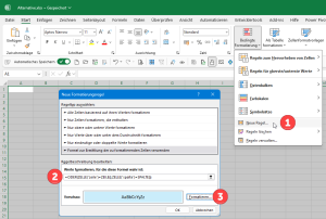 Zum Vergrößern bitte auf das Bild klicken Bedingte Formatierung als Alternative