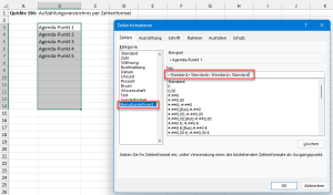 Benutzerdefiniertes Zahlenformat einrichten