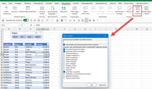 Blattschutzoptionen sollen das Filtern ermöglichen