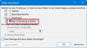 Nur eine Verbindung erstellen