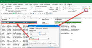 Datenprüfung für die Kopfzeile einrichten
