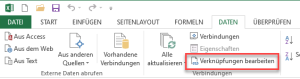In anderen Excel-Versionen: Verknüpfungen bearbeiten