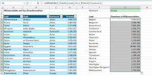 Zum Vergrößern bitte auf das Bild klicken Formel wird nach unten kopiert