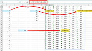 Hilfstabelle 1 mit der FORMELTEXT-Funktion