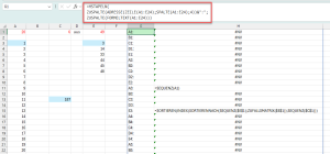 Variante 2 liefert auch Zeilen ohne Formeln