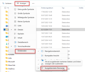 Zum Vergrößern bitte auf das Bild klicken Das Autostart-Verzeichnis sichtbar machen