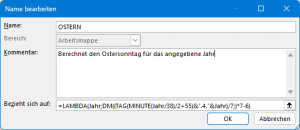 Zum Vergrößern bitte auf das Bild klicken Eine Funktion für den Ostersonntag