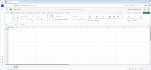 Zum Vergrößern bitte auf das Bild klicken Excel läuft vollständig in einem Web-Browser