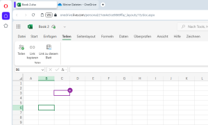 Zum Vergrößern bitte auf das Bild klicken Gemeinsames und gleichzeitiges Arbeiten in einer Excel-Mappe