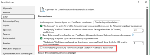 Automatische Datumsgruppierung deaktivieren