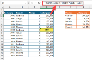 Zum Vergrößern bitte auf das Bild klicken XVERWEIS liefert einen #NV-Fehler