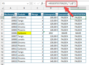 Zum Vergrößern bitte auf das Bild klicken Leerzeichen mit REGEXTESTEN erkennen