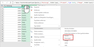 Zum Vergrößern bitte auf das Bild klicken Leerzeichen mit Power Query entfernen