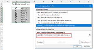 Formatierungsregel einrichten
