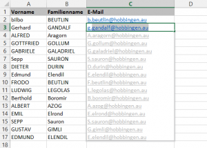 Zum Vergrößern bitte auf das Bild klicken Das erkannte Muster