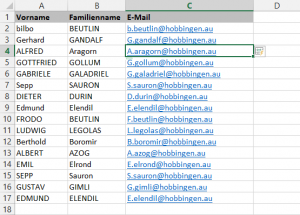Zum Vergrößern bitte auf das Bild klicken Beispiel 4: Zusammenfassen und erweitern