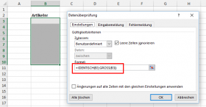 Zum Vergrößern bitte auf das Bild klicken Benutzerdefinierte Regel