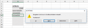 Zum Vergrößern bitte auf das Bild klicken Eingabe kann fortgesetzt werden