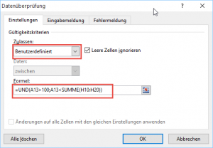 Zum Vergrößern bitte auf das Bild klicken Beliebig komplexe Formeln