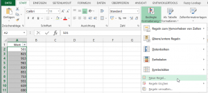 Bedingte Formatierung