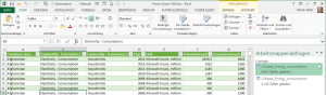 Zum Vergrößern bitte auf das Bild klicken Die formatierte Tabelle in Excel