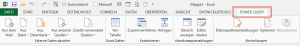 Zum Vergrößern bitte auf das Bild klicken Die neue Registerkarte "Power Query"