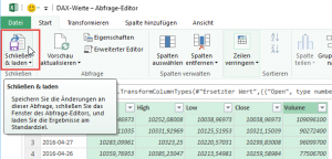 Zum Vergrößern bitte auf das Bild klicken Abfrageergebnisse an Excel übergeben